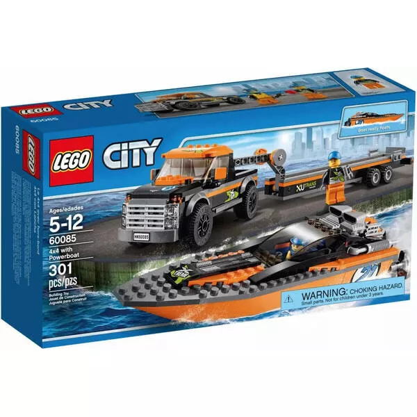 City 60085 Внедорожник с гоночным катером