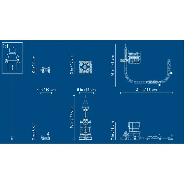 City 60228 Ракета для запуска в далекий космос и пульт управления запуском (Фото 14)