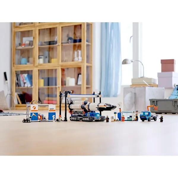 City 60229 Площадка для сборки и транспорт для перевозки ракеты (Фото 4)