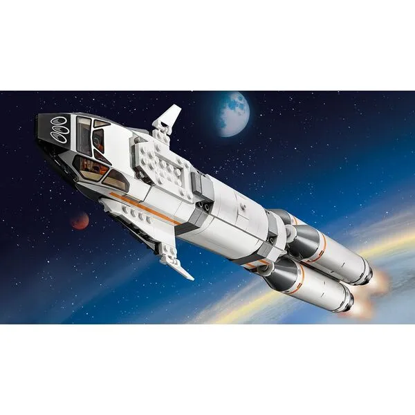 City 60229 Площадка для сборки и транспорт для перевозки ракеты (Фото 9)