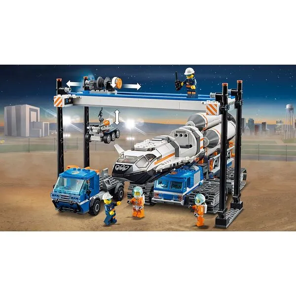 City 60229 Площадка для сборки и транспорт для перевозки ракеты (Фото 7)