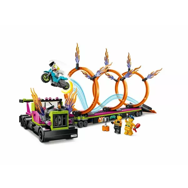 City 60357 Трюковый грузовик и огненное кольцо (Фото 6)