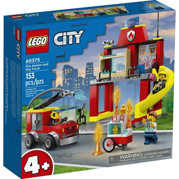 City 60375 Пожарная часть и пожарная машина