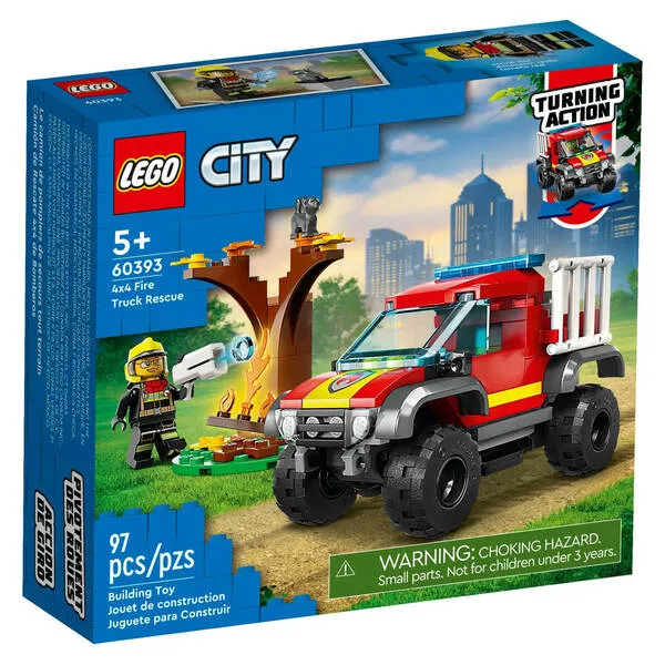 City 60393 Спасательный пожарный внедорожник