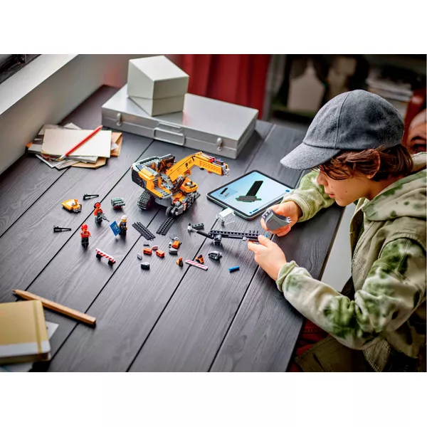 City 60420 Желтый строительный экскаватор (Фото 9)