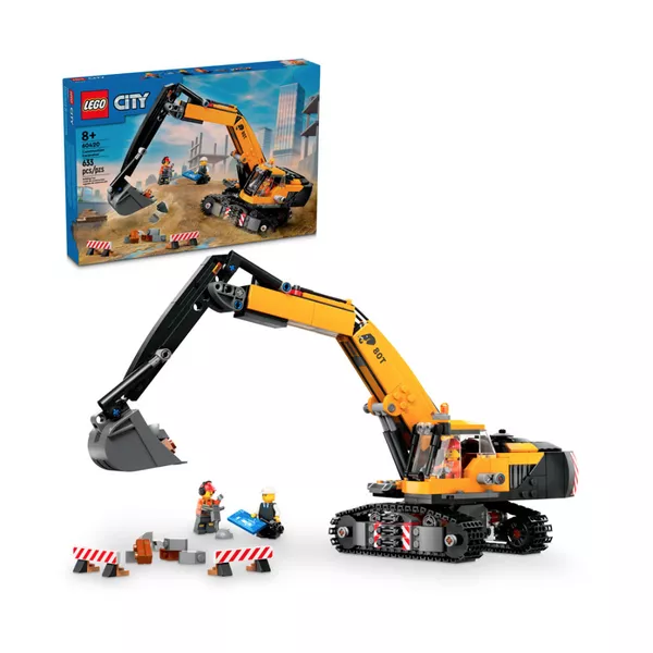 City 60420 Желтый строительный экскаватор (Фото 3)