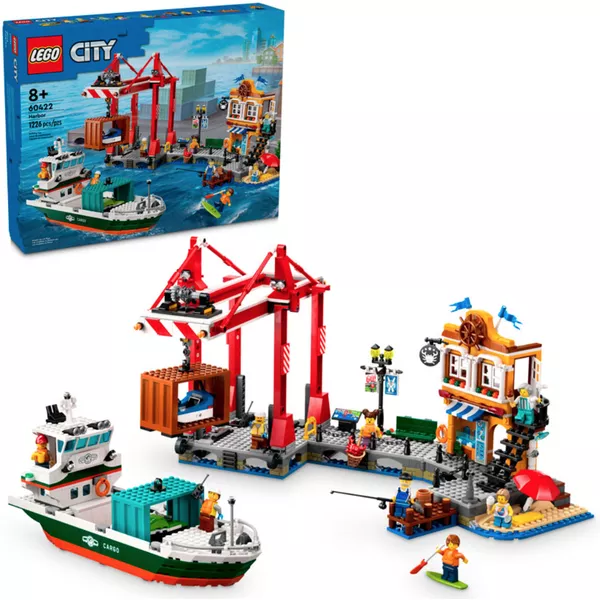 City 60422 Морской порт с грузовым судном