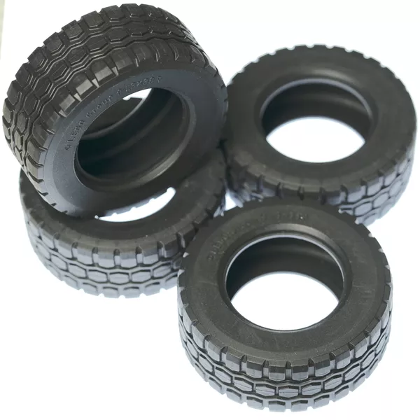 Детали 4610381-4 Шины Technic 94.3 x 38 R чёрные, детали 92912 / 4610381, набор 4 шт