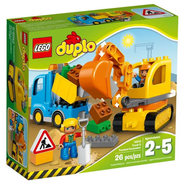 DUPLO 10812 Грузовик и гусеничный экскаватор