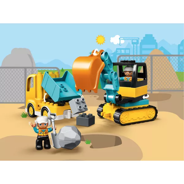 DUPLO 10931 Грузовик и гусеничный экскаватор (Фото 17)