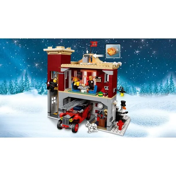 Icons 10263 Пожарная часть в зимней деревне (Фото 5)