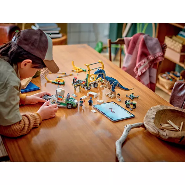 Jurassic World 76966 Миссии динозавров: Транспортный грузовик Аллозавра (Фото 5)