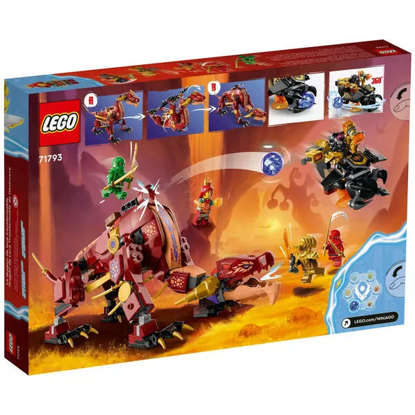 NINJAGO 71793 Трансформация лавового дракона Heatwave (Фото 2)