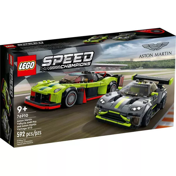 Speed Champions 76910 Aston Martin Valkyrie AMR Pro и Aston Martin Vantage GT3