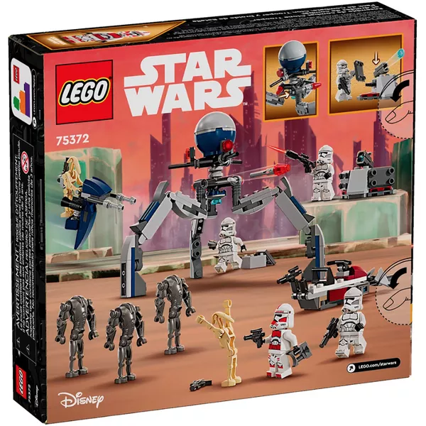 Star Wars 75372 Боевой набор солдат-клонов и боевых дроидов (Фото 2)