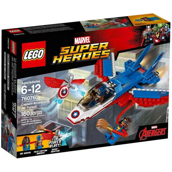 Super Heroes 76076 Воздушная погоня Капитана Америки
