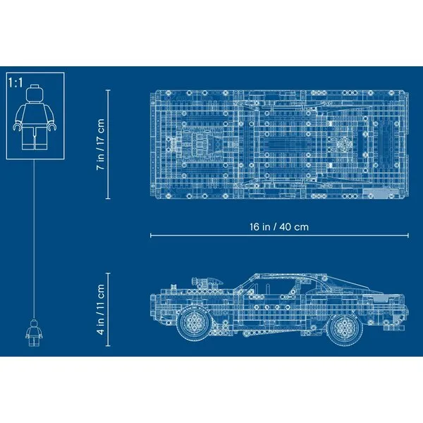 Technic 42111 Dodge Charger Доминика Торетто (Фото 17)