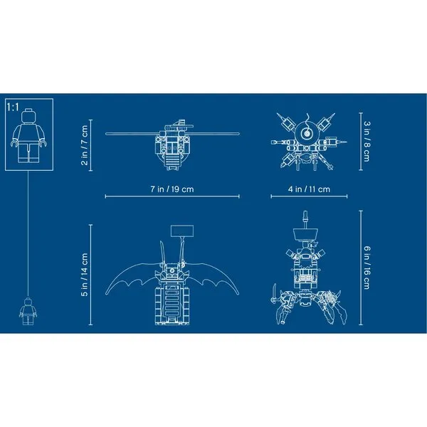 The LEGO Movie-2 70836 Боевой Бэтмен и Железная борода (Фото 5)